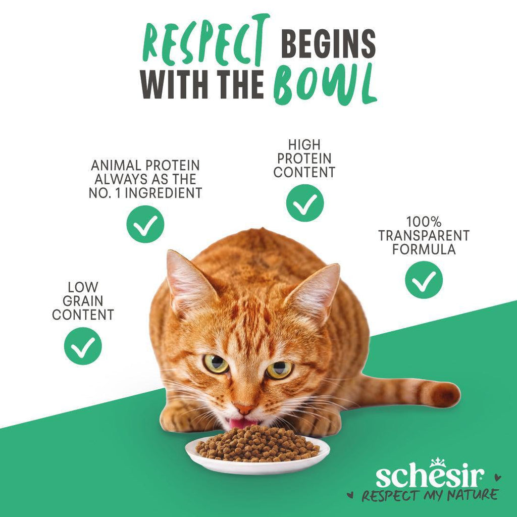 Schesir Sterilised Fish monoprotein dry cat food 1.5kg official product image 6