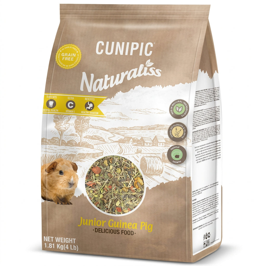 Cunipic Naturaliss grain-free junior guinea pig food 1.81kg