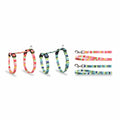 Flamingo Amira assorted striped adjustable cat harness and 100 cm leash sets