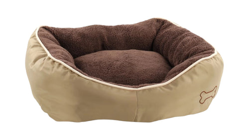 Basket Chipz Rectangle Brown Medium Dog Bed - 63cmx60cmx20cm