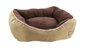 Basket Chipz Rectangle Brown Small Dog Bed - 52cmx46cmx20cm