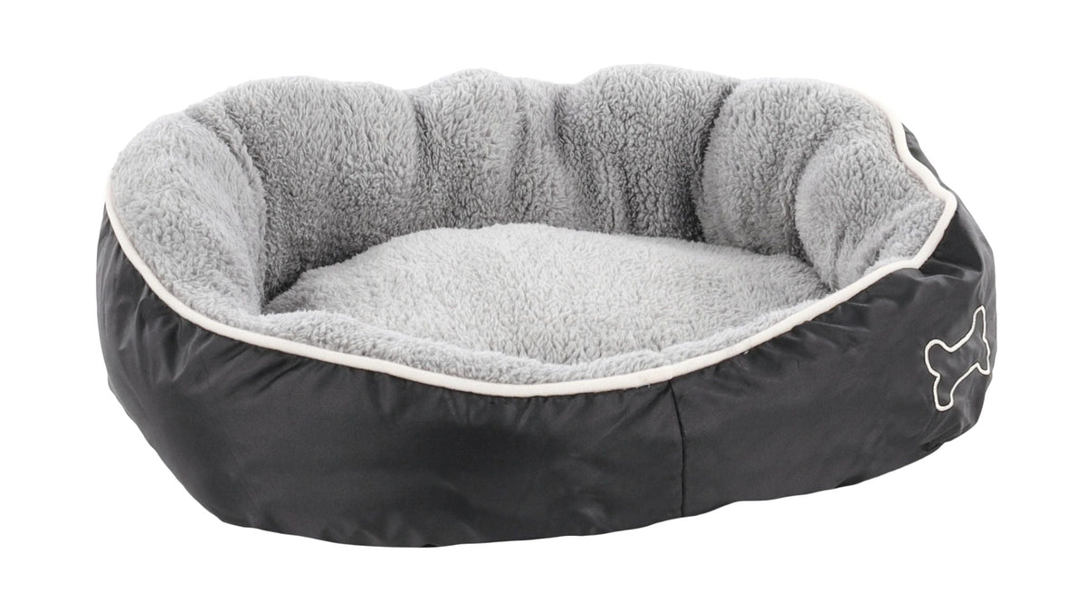 Basket Chipz Rectangle Grey Dog Bed Small - 52cmx46cmx20cm