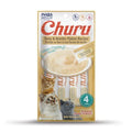 Cat Treats Inaba Churu Creamy Pure Treat For Cats - Tuna with Bonito Flakes Recipe (4-Tube Pack)