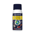 Algisin against all algae COLOMBO aquarium treatment spray bottle with a dark navy blue cap and label, on a white background.