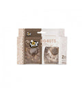 Two packaged dog treats from Polo Pets Classic, featuring chocolate-flavored donut-shaped snacks in a white and brown cardboard box with a clear window showing the treats inside.