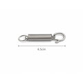 Non Rust Metal Cage Door Spring Hook – 4.5cm Safety Lock Clip for Parrot & Small Animal Cages 1pc