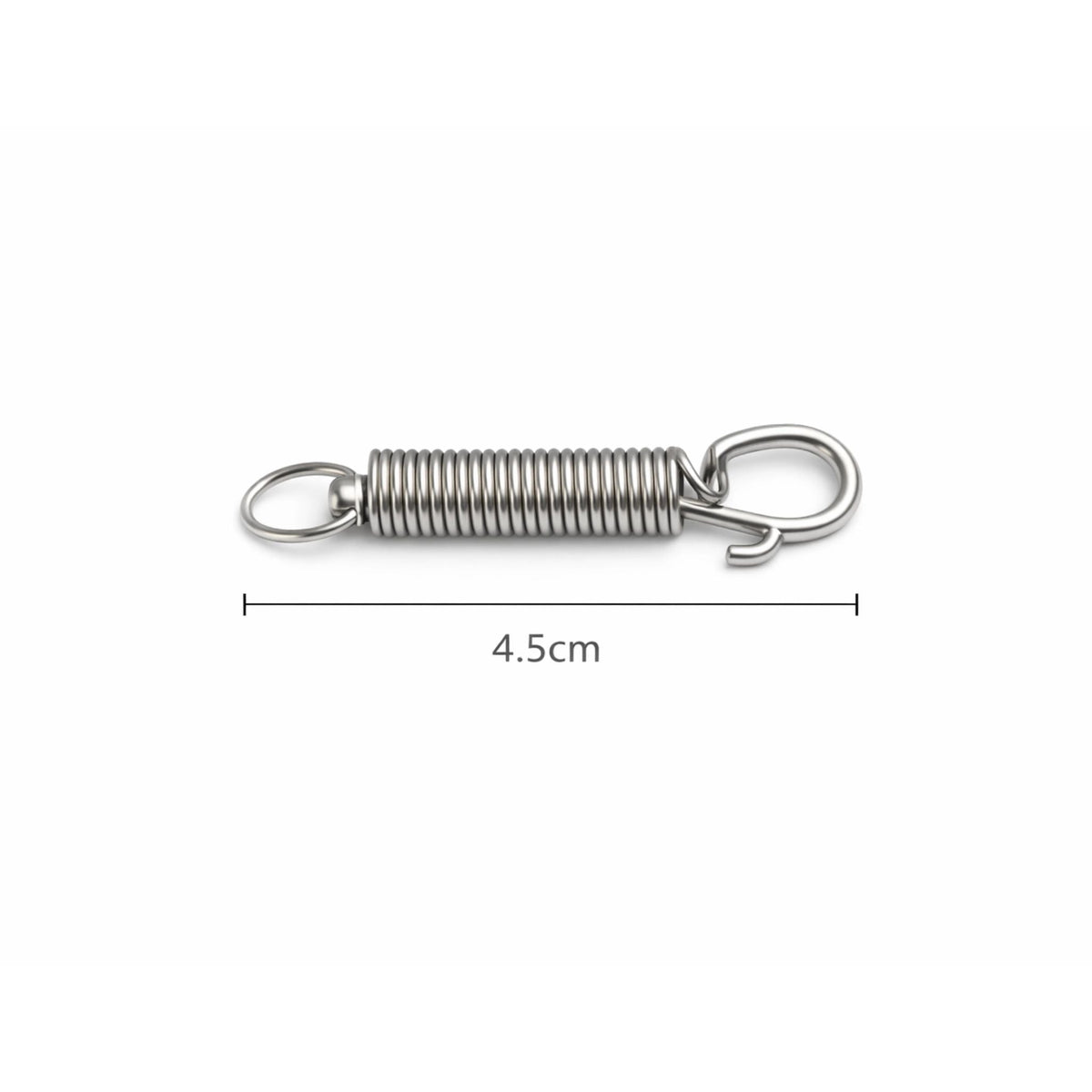Non Rust Metal Cage Door Spring Hook – 4.5cm Safety Lock Clip for Parrot & Small Animal Cages 1pc