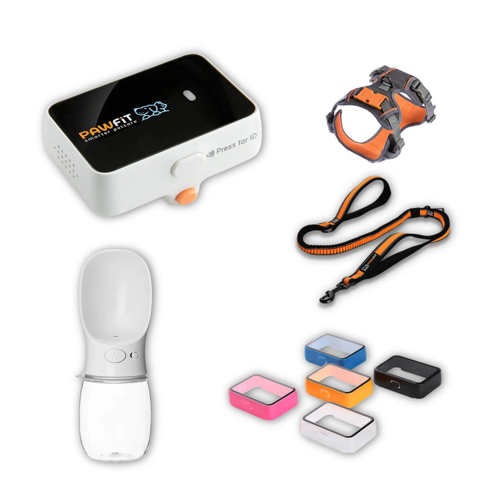 Pawfit 3 Dog Large Kit | Premium Heavy Duty Dog Tracker Bundle