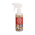500ml Flamingo pet stain and odour removal spray bottle with a white trigger nozzle and a red and tan label.
