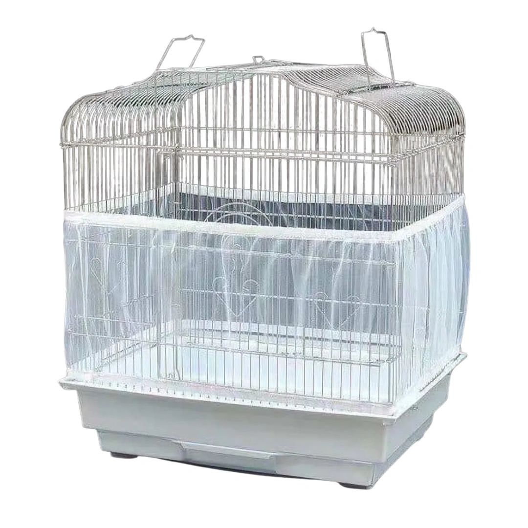 Premium White Mesh Bird Cage Seed Catcher – Medium