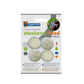 Superfish 4-pack of round, slow-dissolving weekend fish food blocks in white packaging for tropical and coldwater fish.