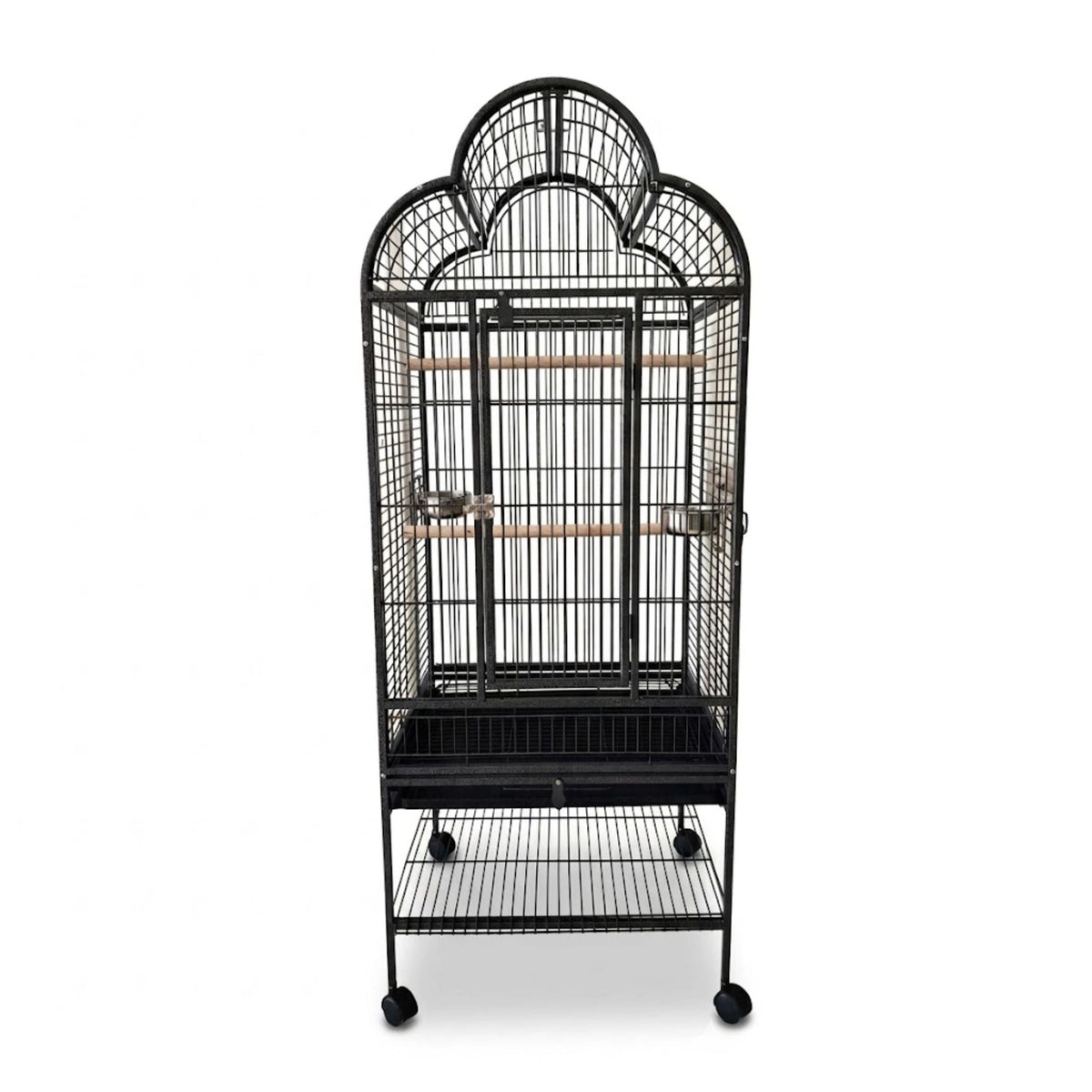 Tri Arch Parrot Cage – S | Elegant Style Habitat with Versatile Opening Top