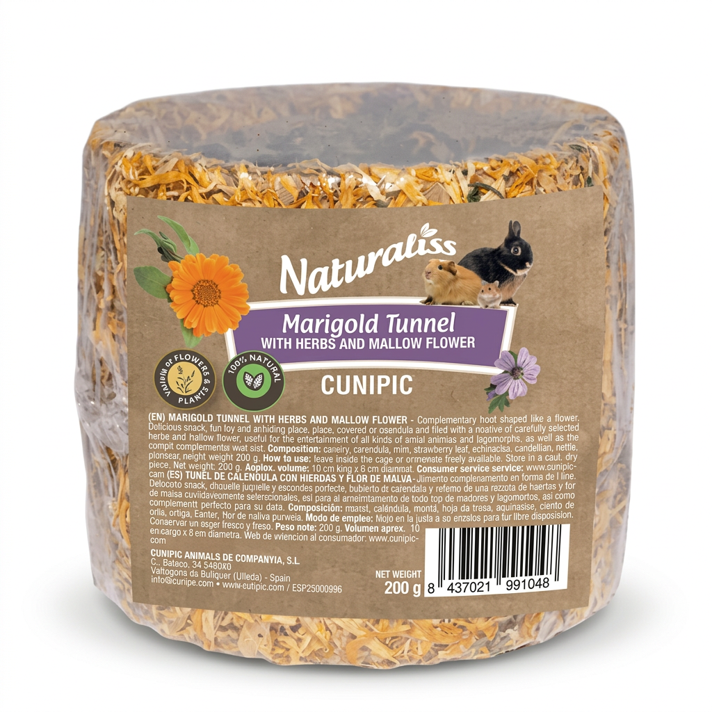 Cunipic edible marigold tunnel with herbs and mallow flower 200g