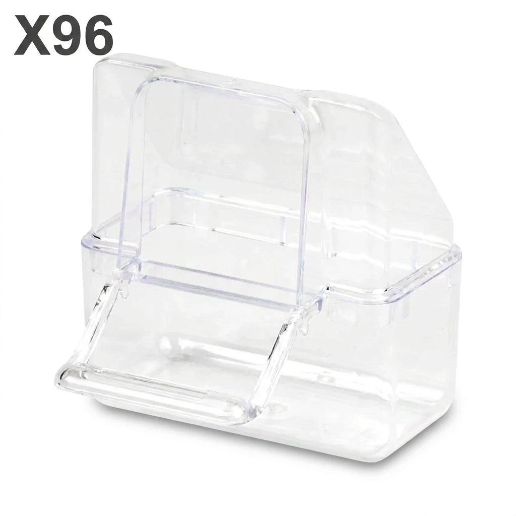 2GR External Cage Bird Feeder with Perch - 7 × 4 × 8cm Single | dPet.mt