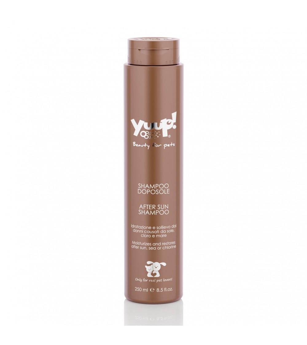 Yuup! shampoo bottle for pets on a white background