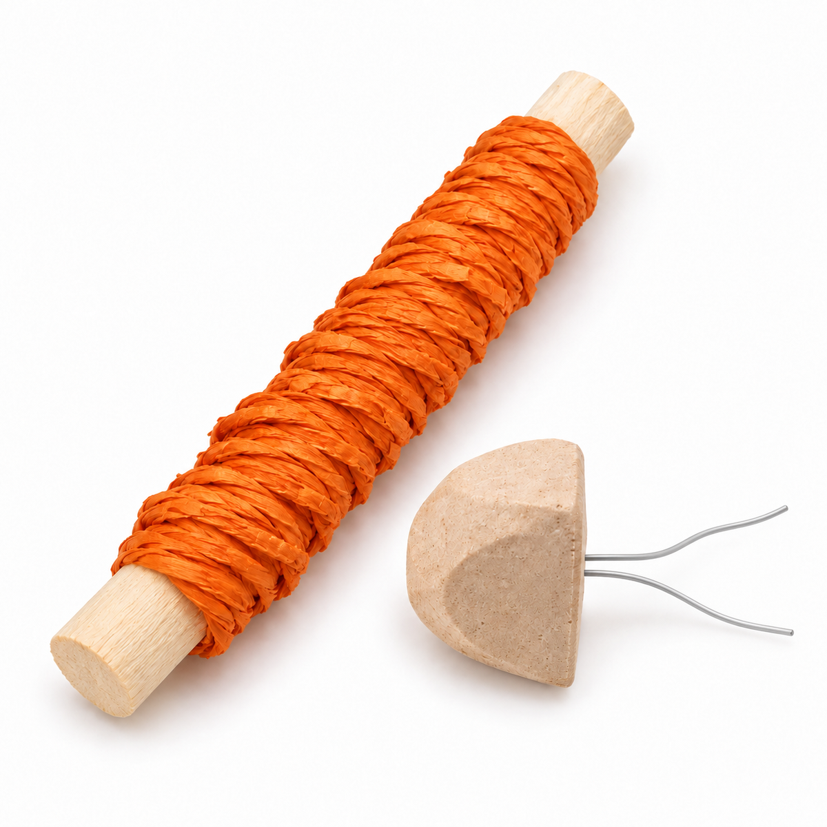 Hamster Chew & Cage Stone Duo - Orange Wrap, 2 Pieces
