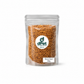 dPet.mt own-packed WormFeed premium dried mealworms in a clear resealable 100g pouch