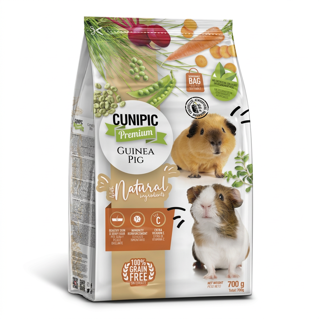 Cunipic Premium complete guinea pig food with vitamin C 700g